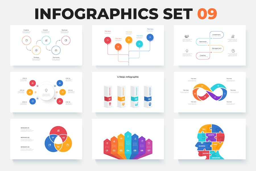 Banner image of Premium Infographics Elements Set 09  Free Download