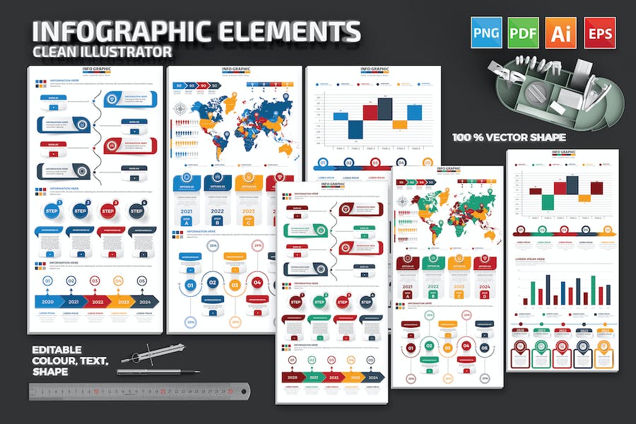 Banner image of Premium Infographic Elements  Free Download