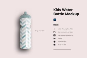 Banner image of Premium Water Bottle Mockup  Free Download