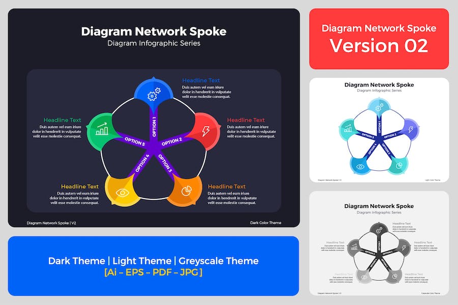 Banner image of Premium Diagram Network Spoke V2  Free Download