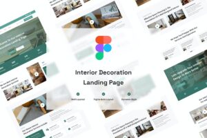 Banner image of Premium Interior Decoration Landing Page Website Design  Free Download