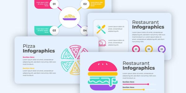 Banner image of Premium Restaurant Infographics  Free Download