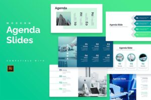 Banner image of Premium Business Agenda Illustrator Infographics  Free Download