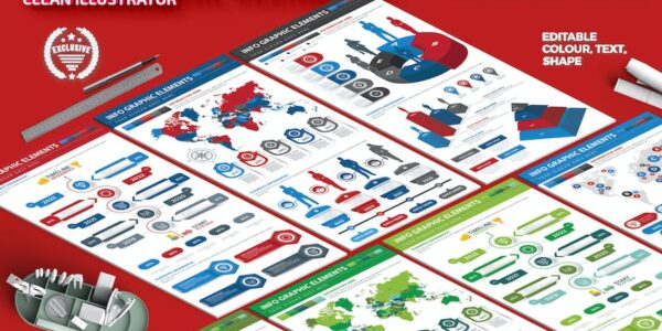 Banner image of Premium Infographics Elements Design   Free Download