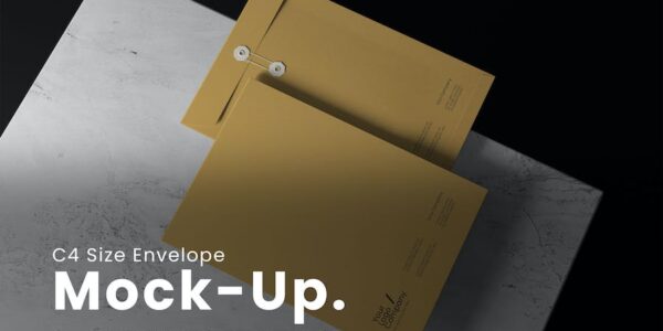 Banner image of Premium C4 Size Envelope Mockup  Free Download