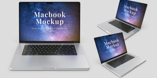 Banner image of Premium Apple Macbook Mockup  Free Download
