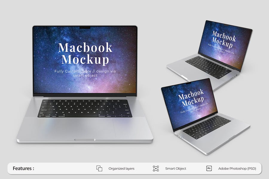 Banner image of Premium Apple Macbook Mockup  Free Download