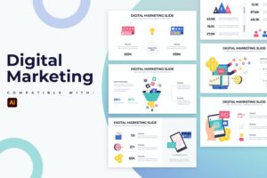 Banner image of Premium Digital Marketing Illustrator Infographics  Free Download