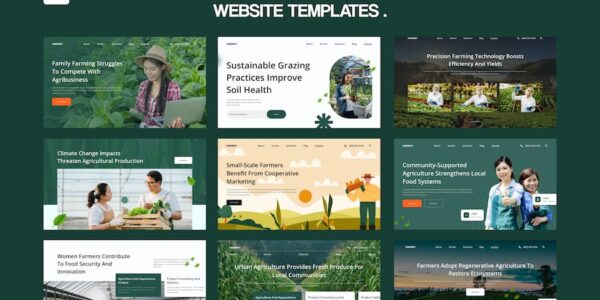 Banner image of Premium Agriculture Farming UI Design - Figma  Free Download