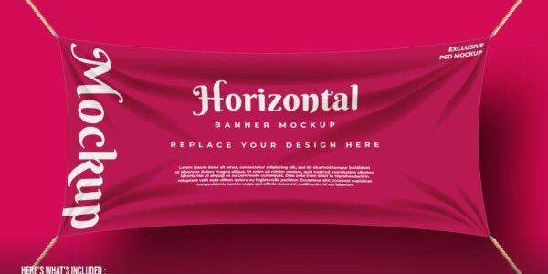 Banner image of Premium Horizontal Banner Mockup  Free Download