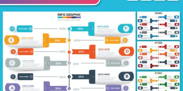 Banner image of Premium Timeline Infographics  Free Download