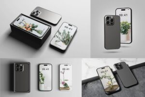 Banner image of Premium iPhone 14 Pro Mockups  Free Download