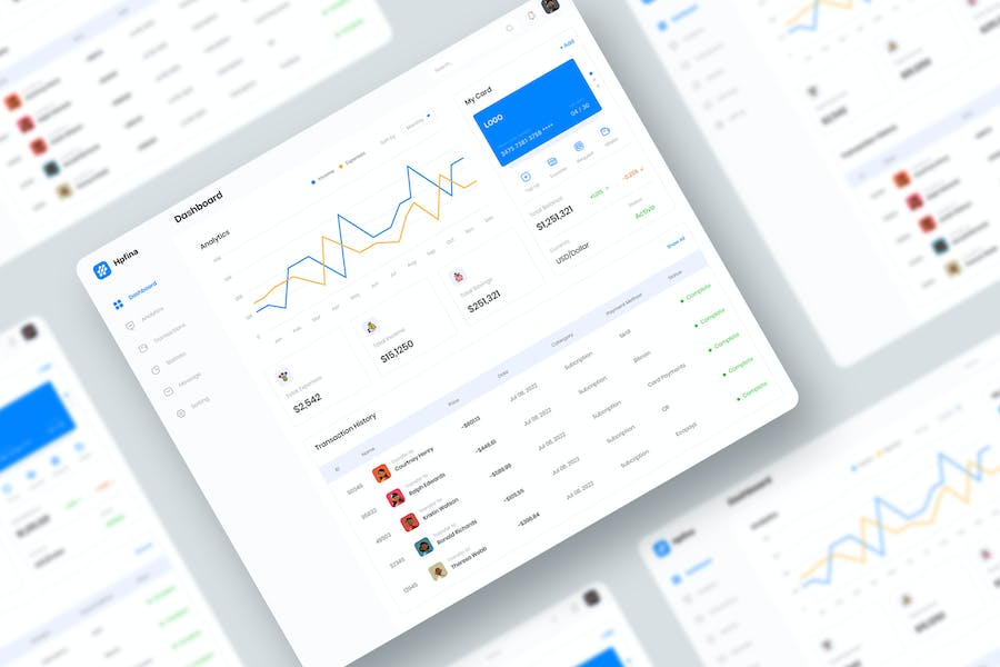 Banner image of Premium Figma Finance Dashboard UI Kit  Free Download