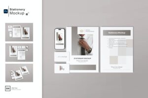 Banner image of Premium Stationery Mockup  Free Download