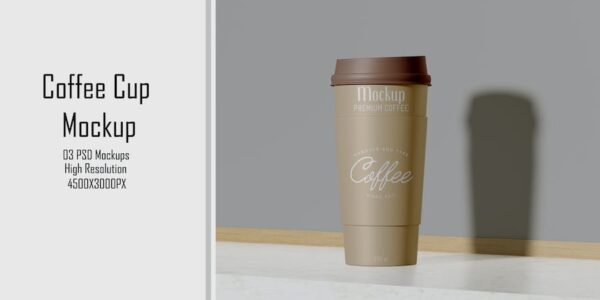 Banner image of Premium Coffee Cup Mockup  Free Download