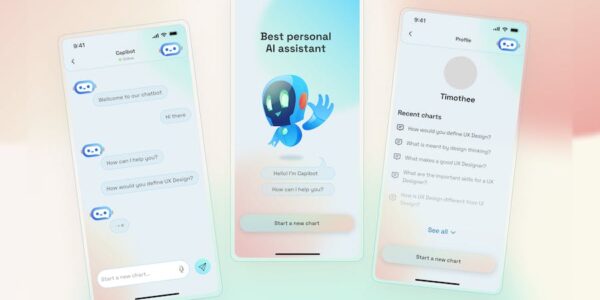 Banner image of Premium Chatbot AI Mobile App UI Concept  Free Download