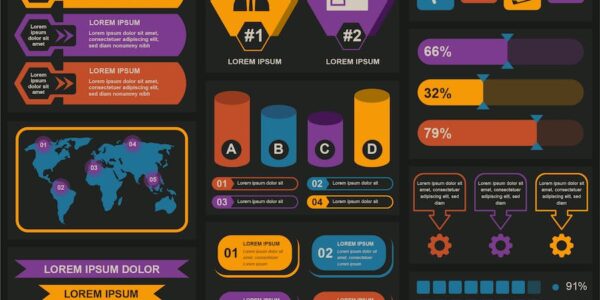 Banner image of Premium Marketing Infographics Template  Free Download