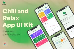 Banner image of Premium Chill and Relax App UI Kit  Free Download