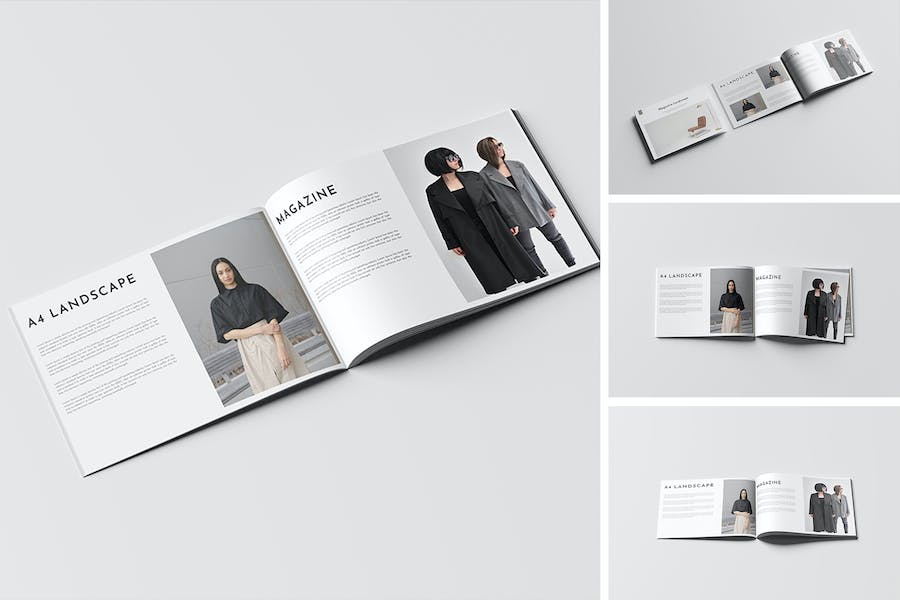 Banner image of Premium A4 Landscape Magazine Mockup  Free Download