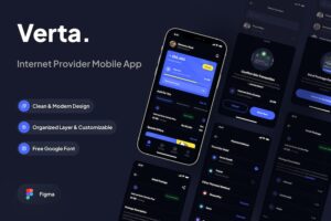 Banner image of Premium Verta Package Page Dark Mode  Free Download