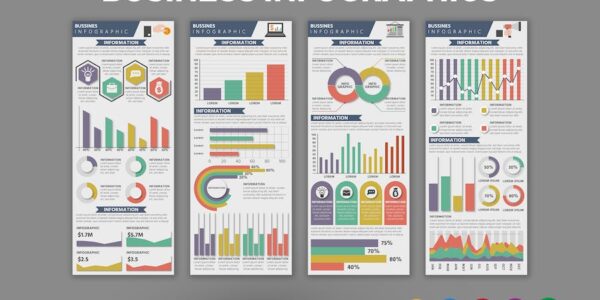 Banner image of Premium Business Infographics Design  Free Download