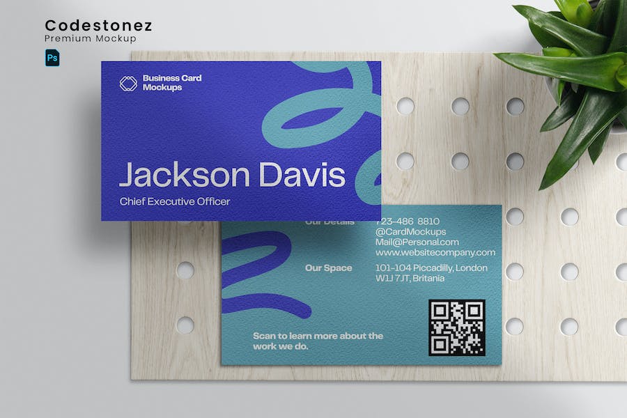 Banner image of Premium Business Card Front & Back Mockups  Free Download