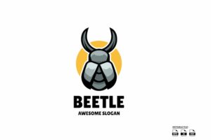 Banner image of Premium Beetle Illustration Logo Design  Free Download