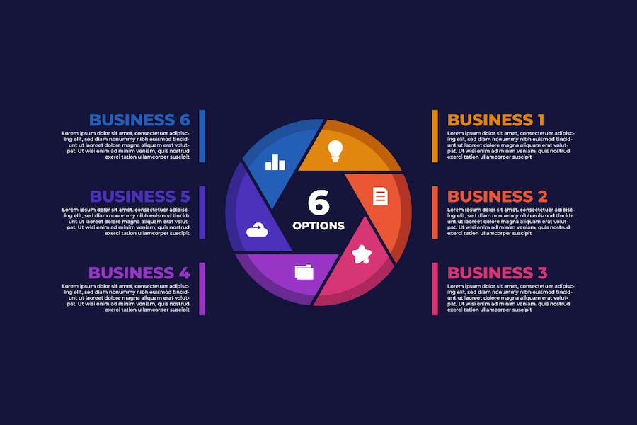 Banner image of Premium Circular Professional Diagram Business Infographic  Free Download
