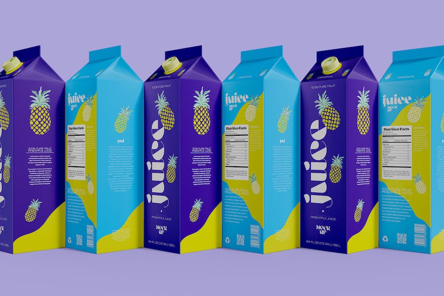 Banner image of Premium Juice or Milk Boxes Mockup  Free Download