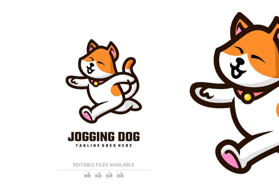 Banner image of Premium Jogging Dog Template  Free Download