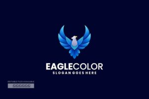 Banner image of Premium Eagle Gradient Colorful Logo  Free Download