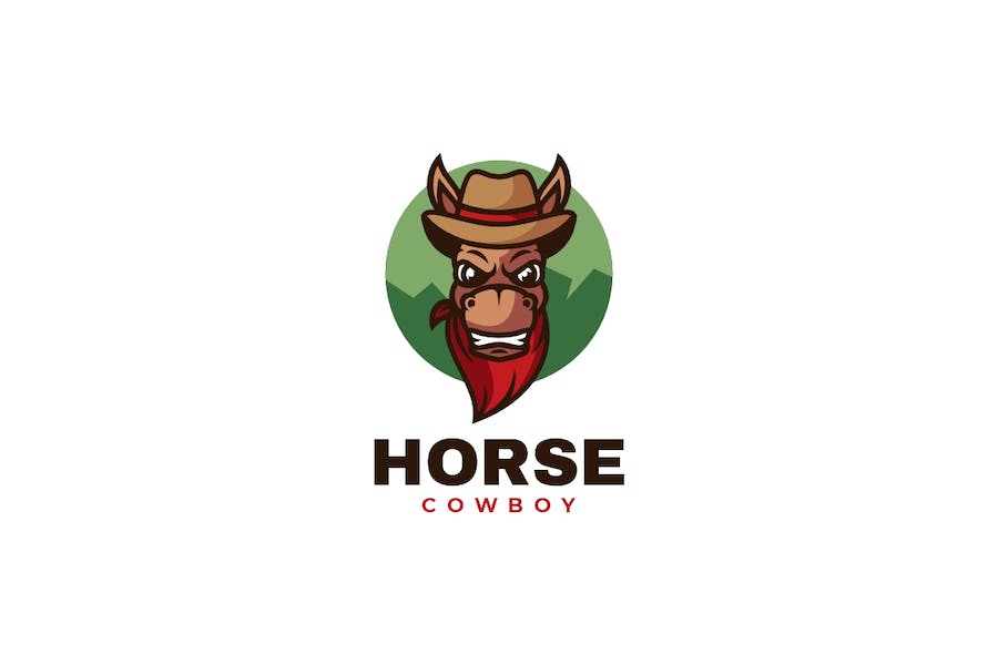 Banner image of Premium Horse Mascot Carton Logo  Free Download
