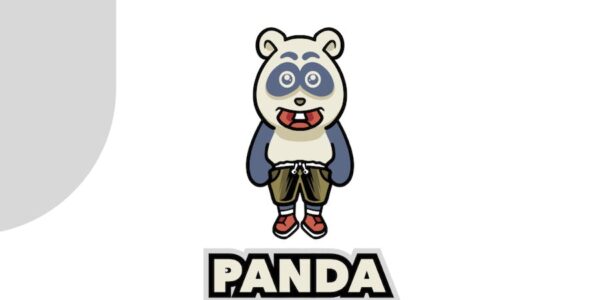 Banner image of Premium Happy Panda Logo Template  Free Download