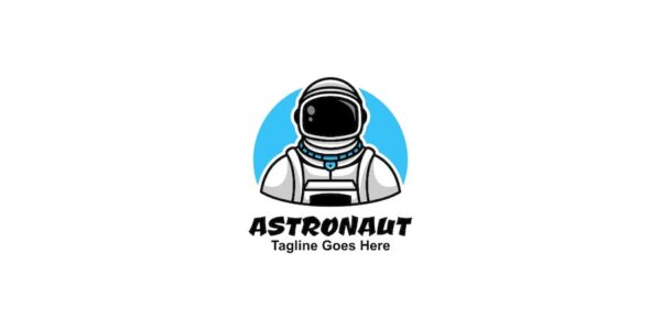 Banner image of Premium Astronaut Simple Mascot Logo  Free Download