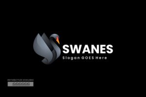 Banner image of Premium Swan Gradient Colorful Logo  Free Download