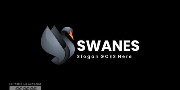 Banner image of Premium Swan Gradient Colorful Logo  Free Download