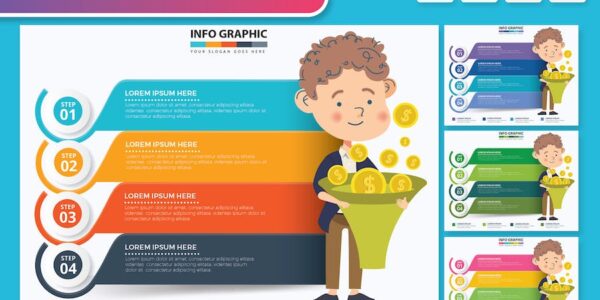 Banner image of Premium Businessman Infographics  Free Download