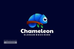 Banner image of Premium Chameleon Gradient Colorful Logo  Free Download