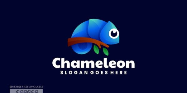 Banner image of Premium Chameleon Gradient Colorful Logo  Free Download