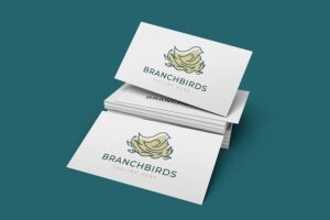 Banner image of Premium Branch Birds Logo  Free Download