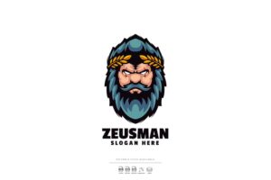 Banner image of Premium Zeus Mascot Logo  Free Download