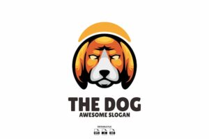 Banner image of Premium Dog Head Illustration Logo  Free Download