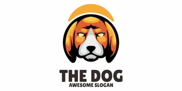 Banner image of Premium Dog Head Illustration Logo  Free Download