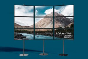 Banner image of Premium Video Wall Mockup  Free Download