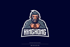 Banner image of Premium King Kong E-Sport and Sport Logo  Free Download