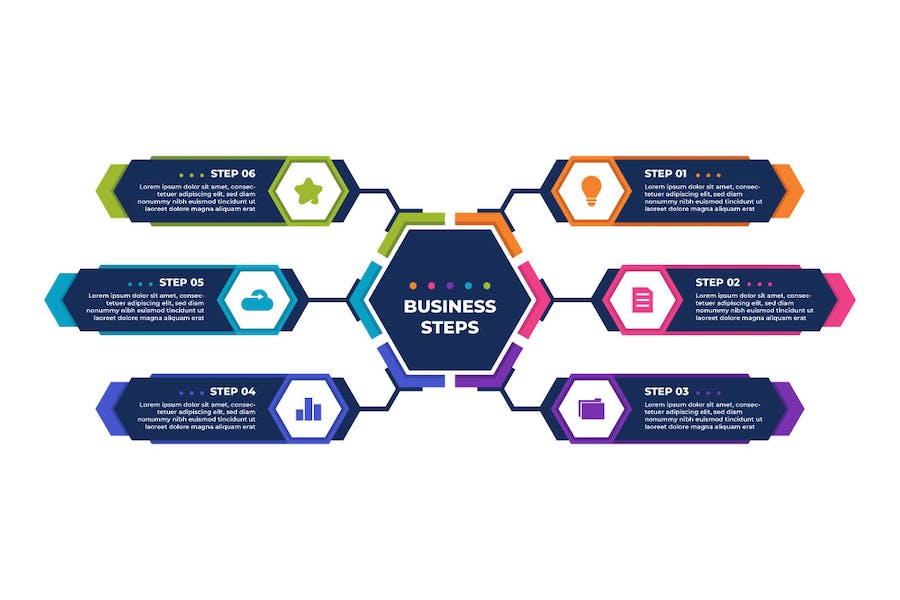 Banner image of Premium Modern Business Infographic Design Template  Free Download