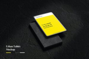 Banner image of Premium Urban Tablet Mockup With Shadow Overlay  Free Download
