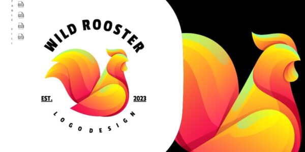 Banner image of Premium Rooster Vintage Logo Design  Free Download