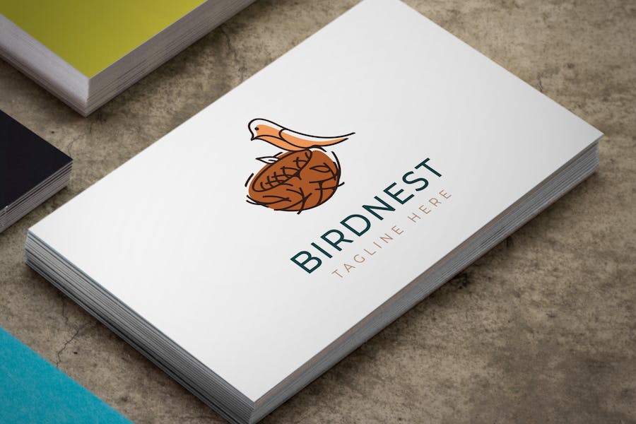 Banner image of Premium Bird and Nest Logo Template  Free Download