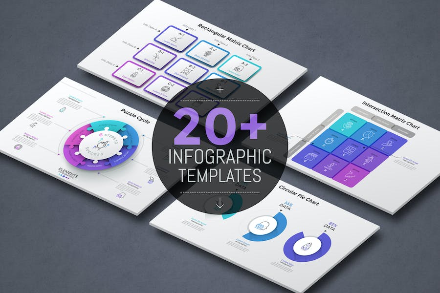 Banner image of Premium 20 Infographic Templates V 9  Free Download